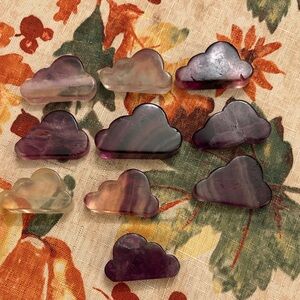 Brand new rainbow fluorite clouds.